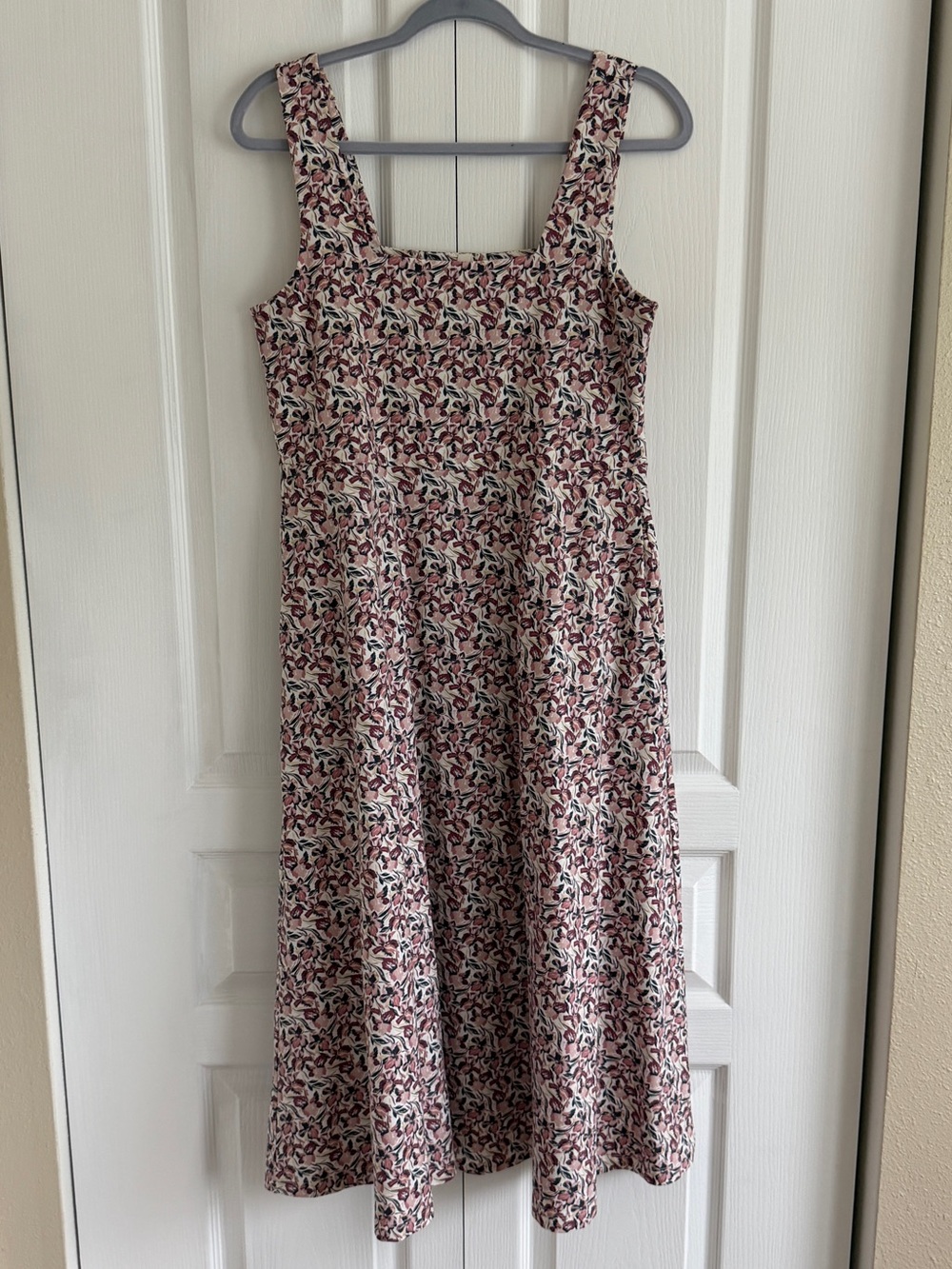 Pact Organic Fit & Flare Square Neck Dress - Picture 5 of 9